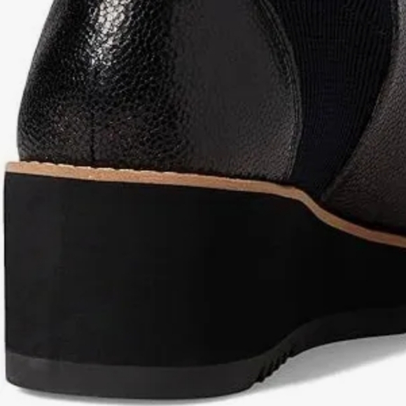 Eileen Fisher New  Liou Embossed Leather Wedge Chelsea Boots. - Picture 5 of 11